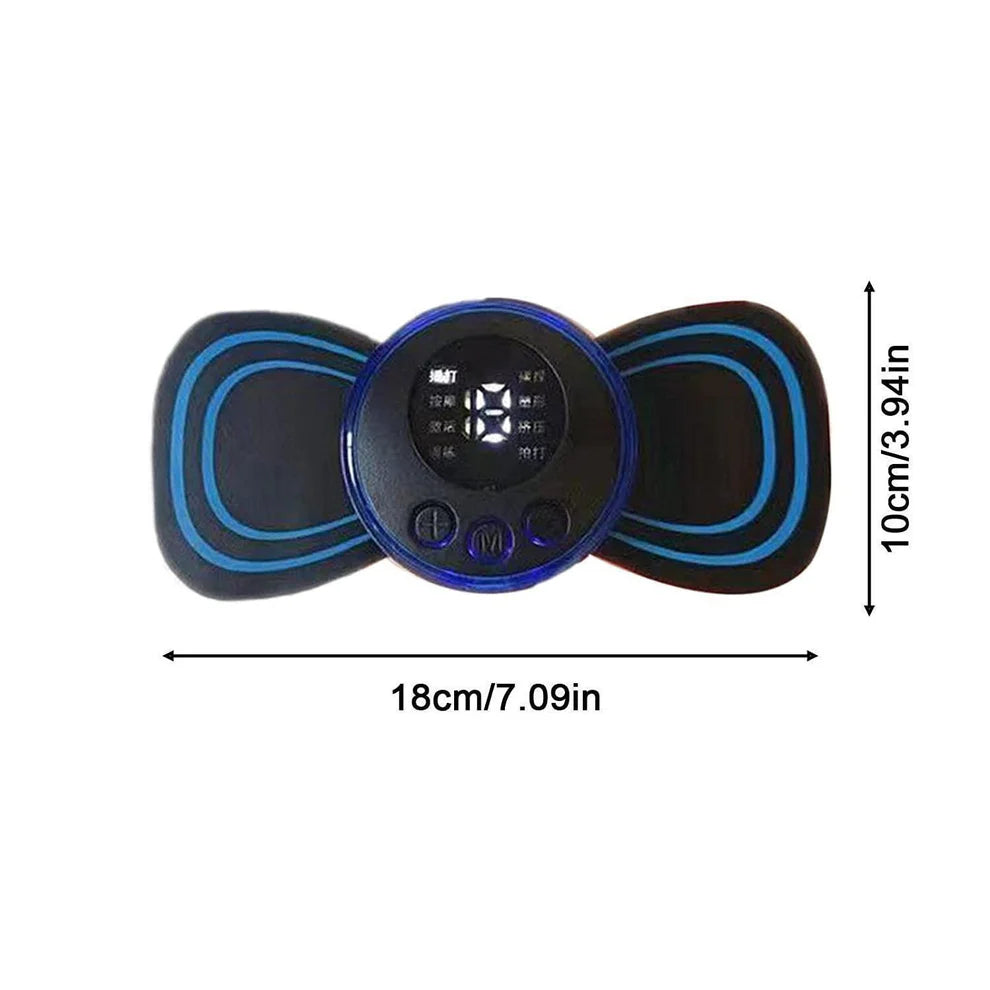 Wireless Portable Neck Massager with 8 Modes Massage Machine for Shoulder,Arms,Legs,Back Pain for Men and Women