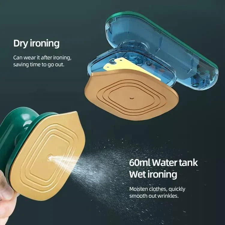 Portable Micro Steam –Handheld Green Garment Steamer for Dry & Wet Ironing, Fast-Heat, Lightweight Wrinkle Remover, Mini Ironing Machine for Home &Office