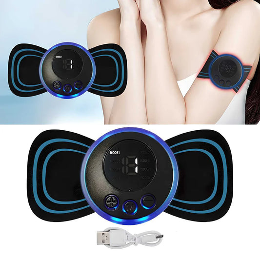 Wireless Portable Neck Massager with 8 Modes Massage Machine for Shoulder,Arms,Legs,Back Pain for Men and Women